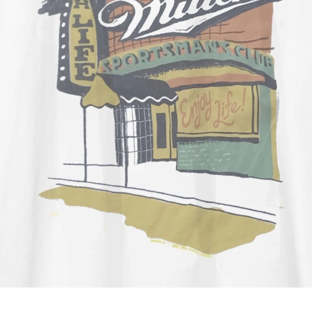Junk Food Clothing Closet Miller High Life Sportsman's Club Tee Size M NWT $45 - Picture 4 of 9